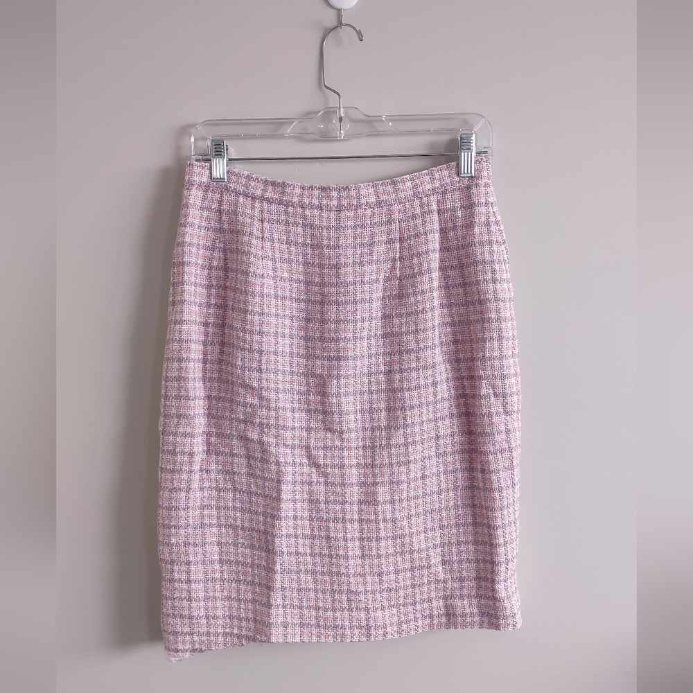 Vintage Pink / Purple Plaid Skirt
